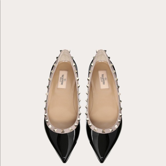 Patent Rockstud Ballet Flat - Picture 1 of 6